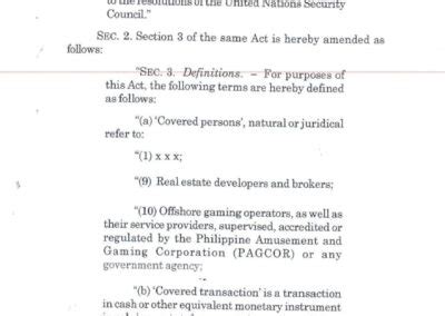 anti money laundering act lawphil|Republic Act No. 11521 .